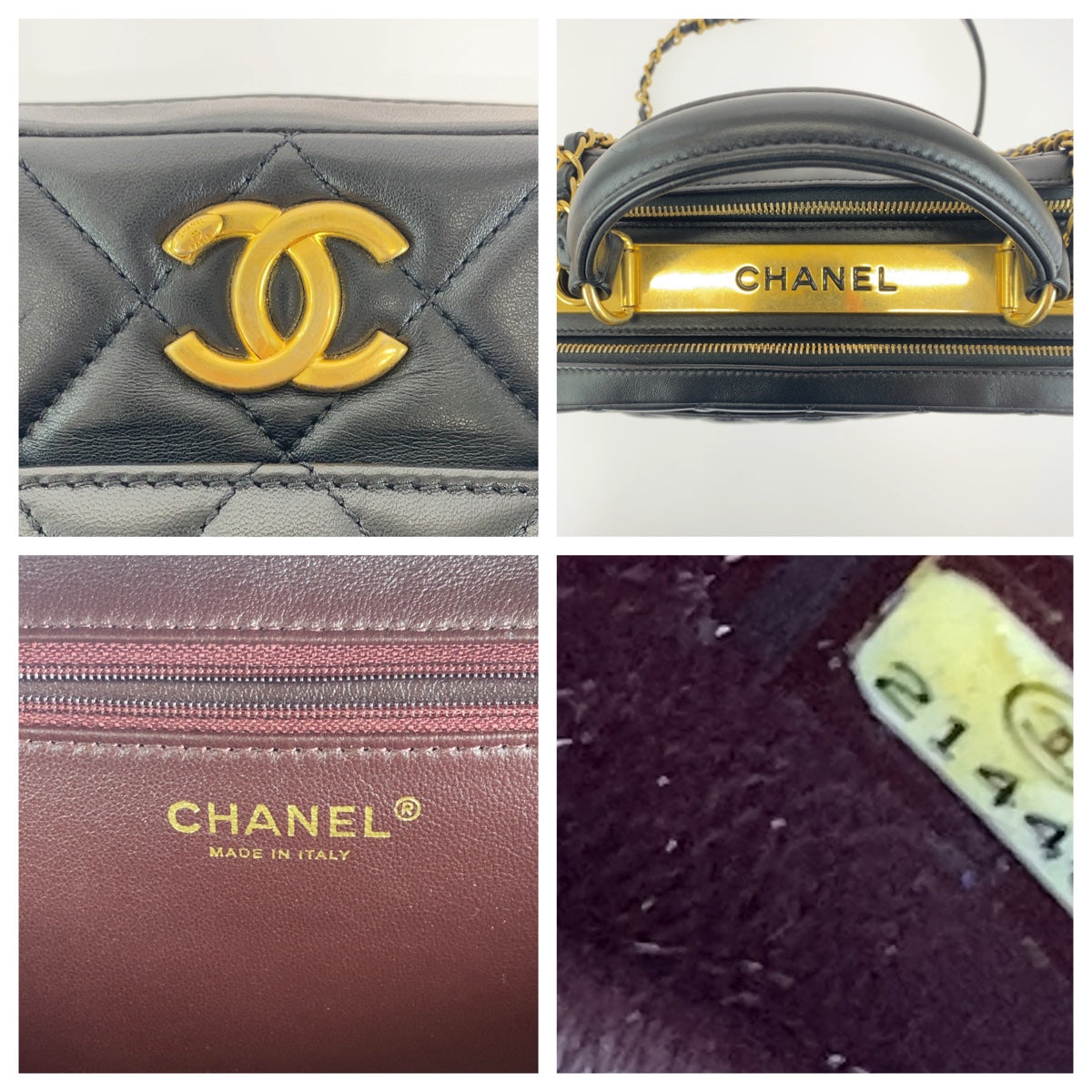 CHANEL シャネル マトラッセ ココマーク ブラック 黒 ゴールド金具 ラムスキン ハンドバッグ ショルダーバッグ 2way  レディース