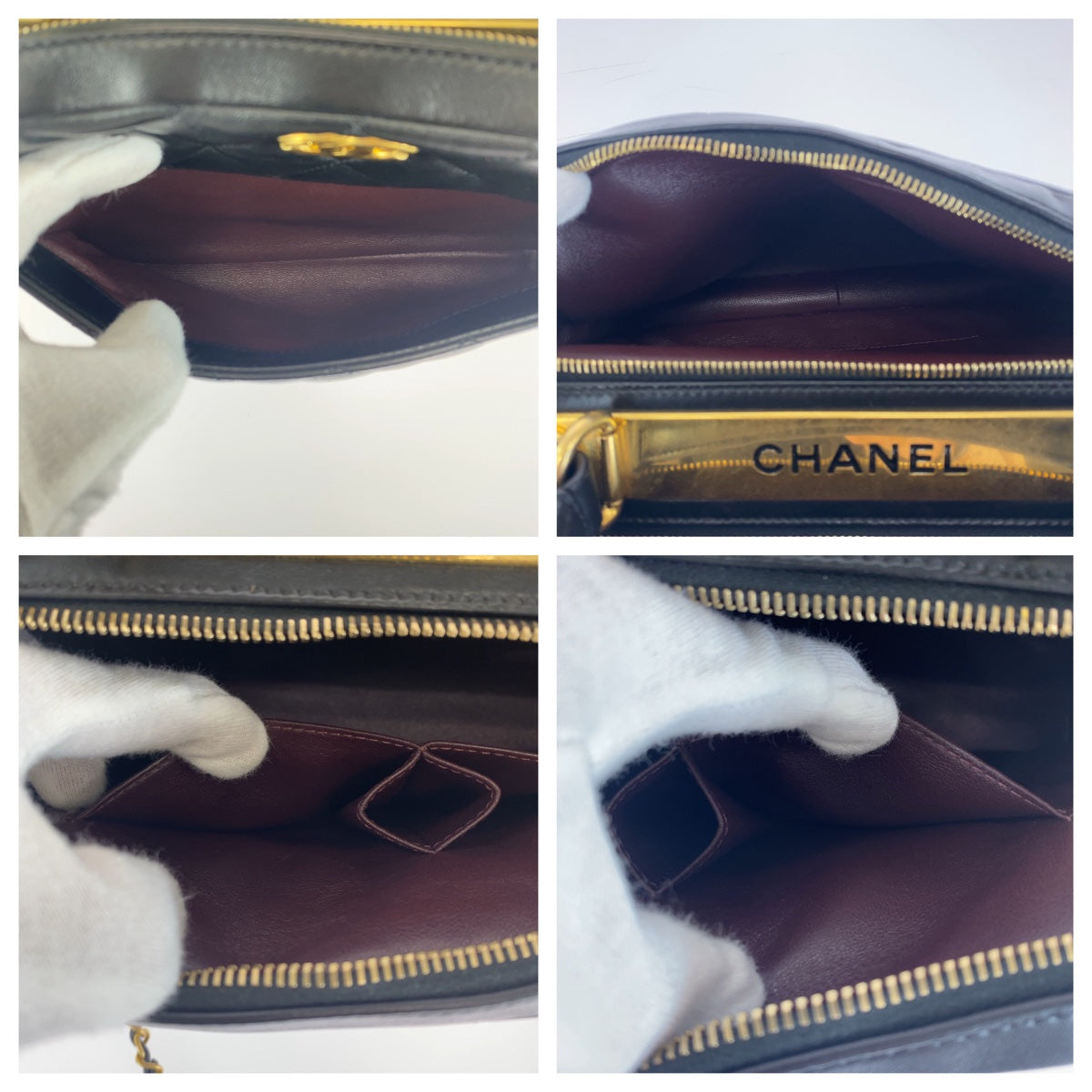 CHANEL シャネル マトラッセ ココマーク ブラック 黒 ゴールド金具 ラムスキン ハンドバッグ ショルダーバッグ 2way  レディース