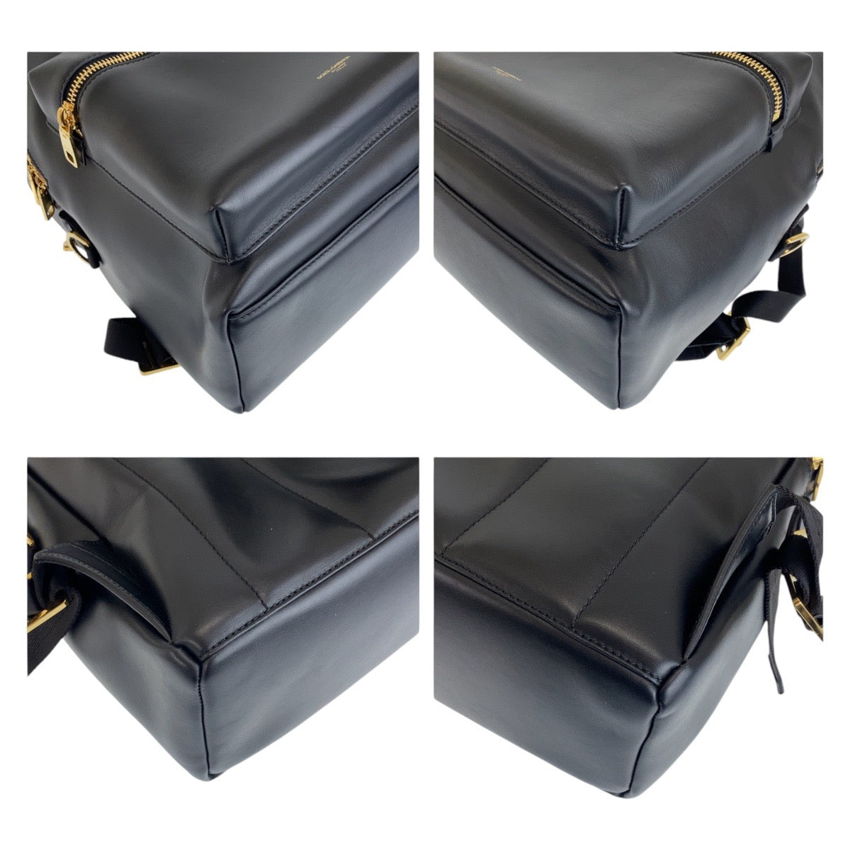 11980
DOLCE&GABBANA ドルチェアンドガッバーナ ブラック 黒 ゴールド金具 レザー バックパック リュック 男女兼用  メンズ