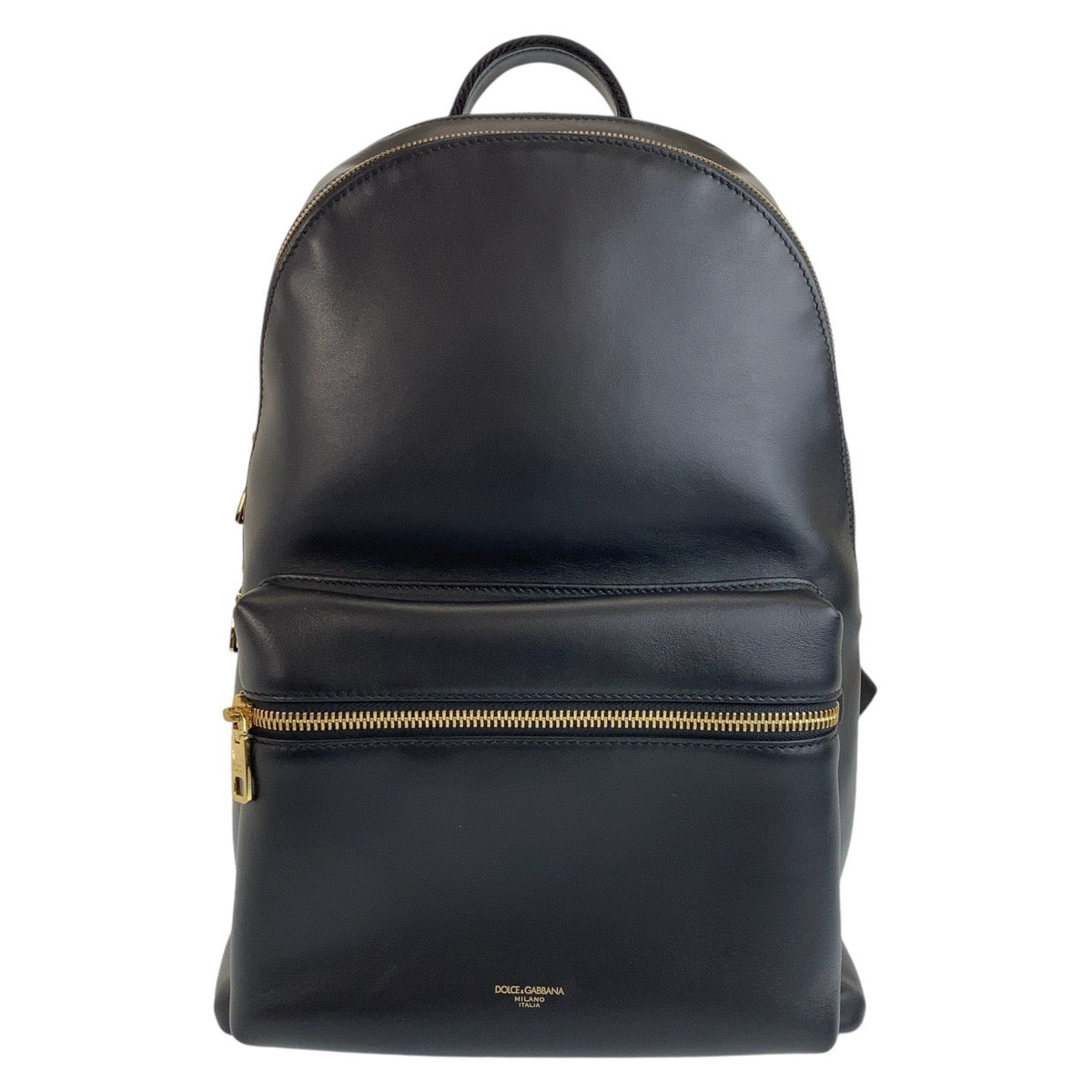 11980
DOLCE&GABBANA ドルチェアンドガッバーナ ブラック 黒 ゴールド金具 レザー バックパック リュック 男女兼用  メンズ