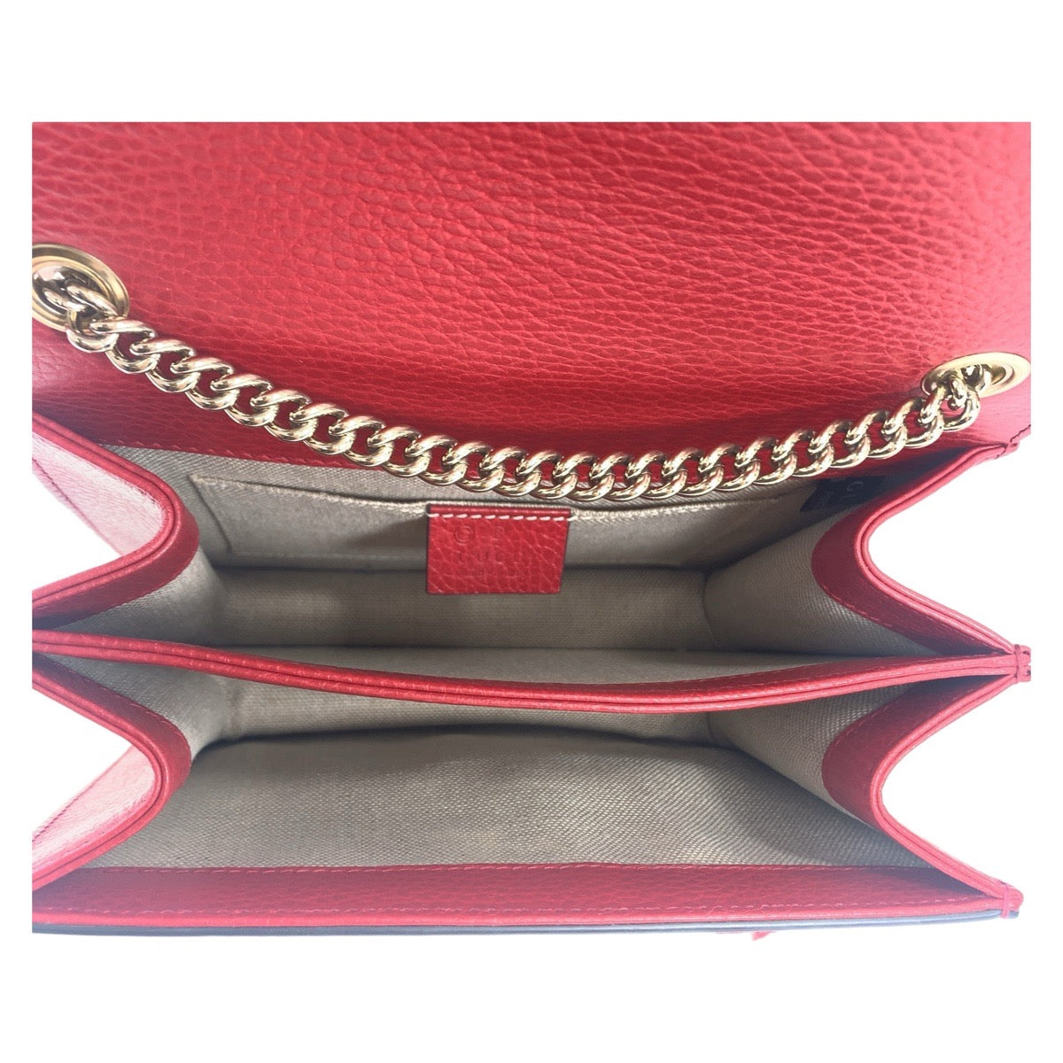 111976
GUCCI グッチ インターロッキング レッド ゴールド金具 レザー 510304 ショルダーバッグ チェーンショルダーバッグ  レディース