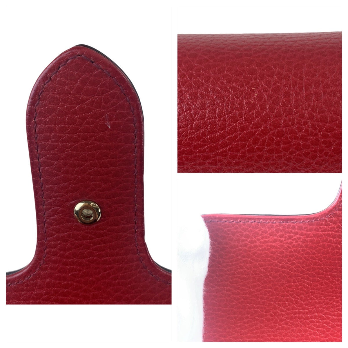 111976
GUCCI グッチ インターロッキング レッド ゴールド金具 レザー 510304 ショルダーバッグ チェーンショルダーバッグ  レディース