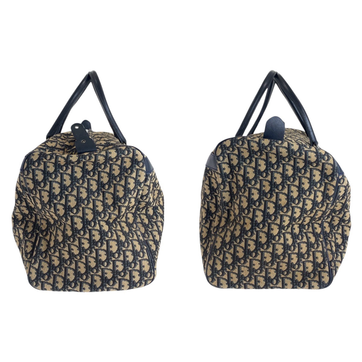 11968
Dior ディオール ヴィンテージ トロッター ネイビー ベージュ シルバー金具 キャンバス / レザー ボストンバッグ 男女兼用  レディース