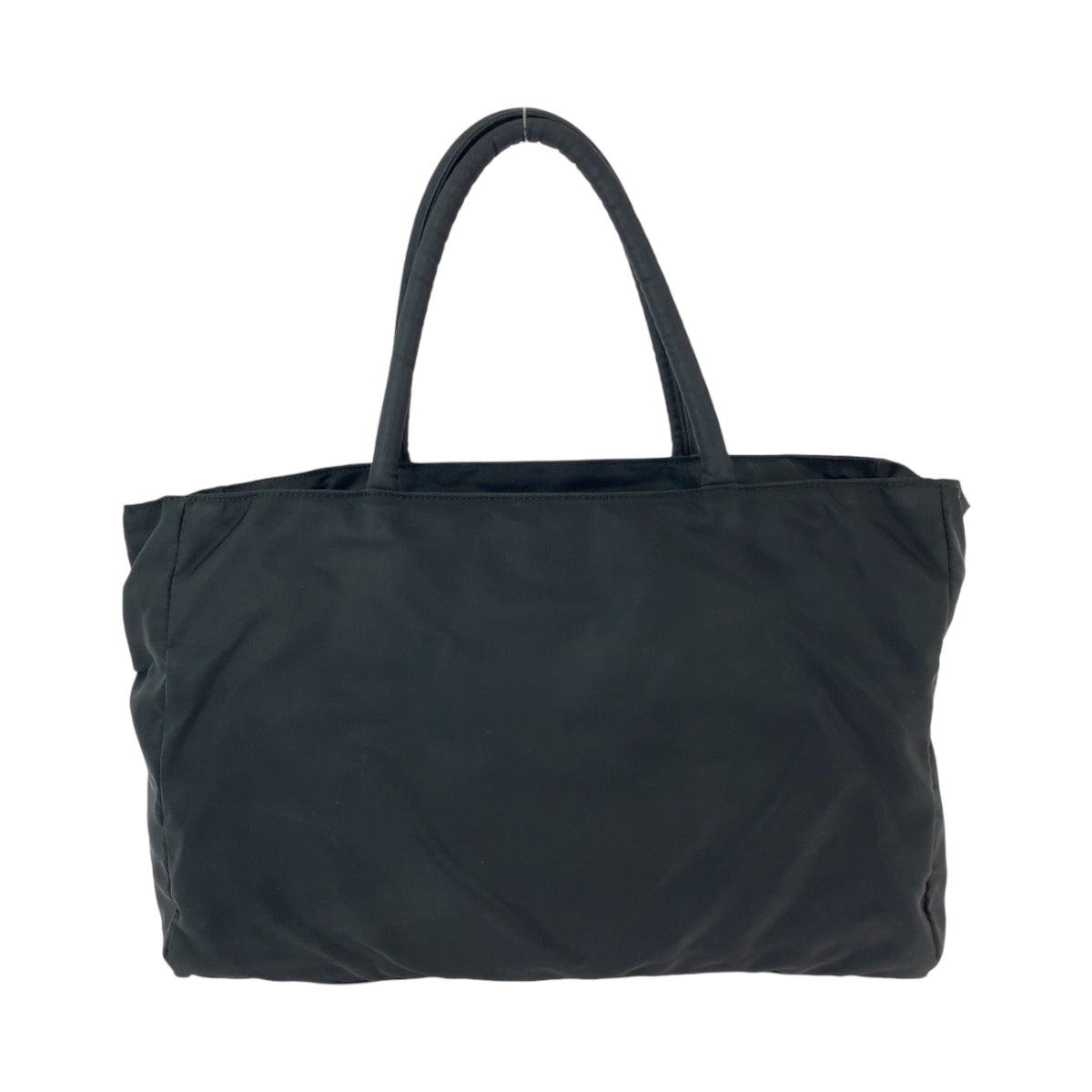 111961
PRADA プラダ テスート 三角ロゴプレート ブラック 黒 シルバー金具 ナイロン トートバッグ ハンドバッグ  レディース