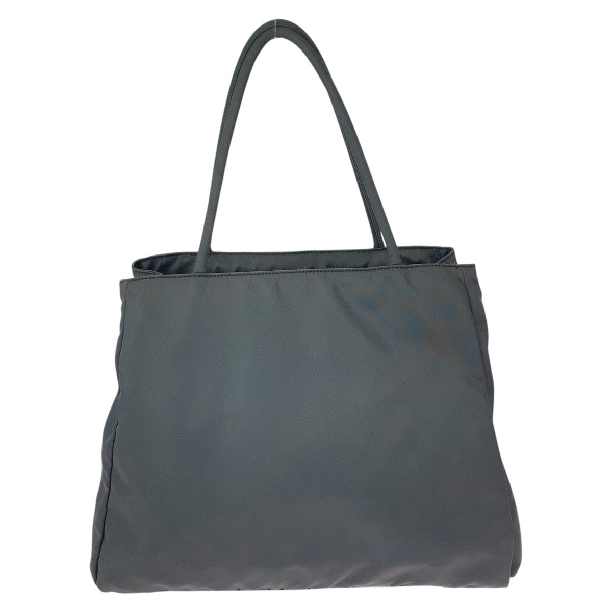 PRADA Prada Tessuto Triangle Logo Plate Grey Silver Hardware Nylon Tote Bag Shoulder Bag Women's