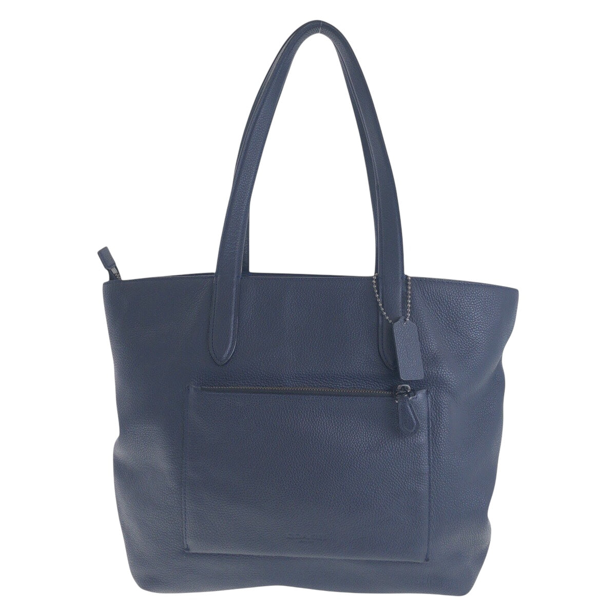 14027
COACH コーチ ネイビー ガンメタ金具 レザー トートバッグ ショルダーバッグ A4収納  メンズ