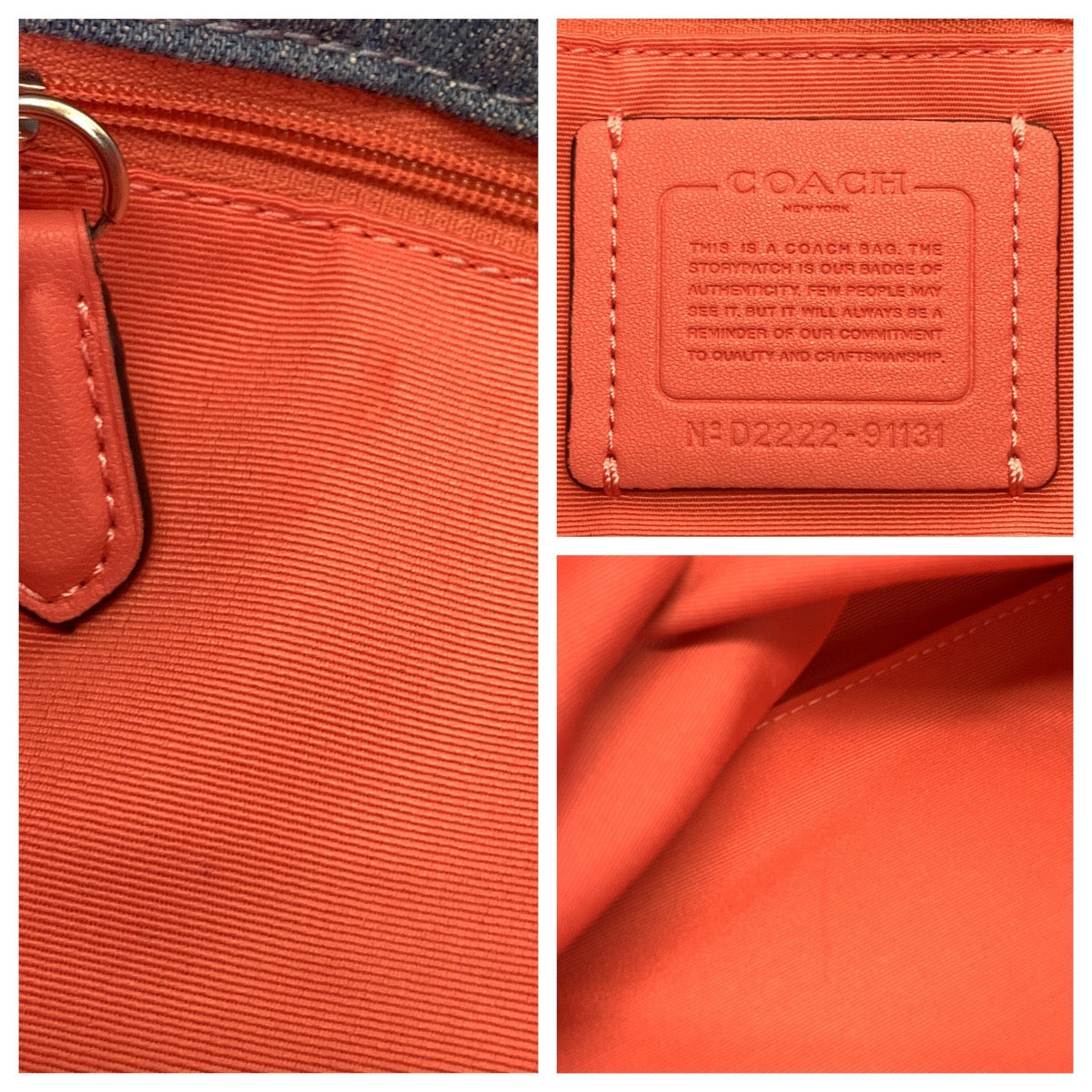 1956
COACH コーチ ホース アンド キャリッジ ブルー シルバー金具 コットンデニム トートバッグ ショルダーバッグ  レディース