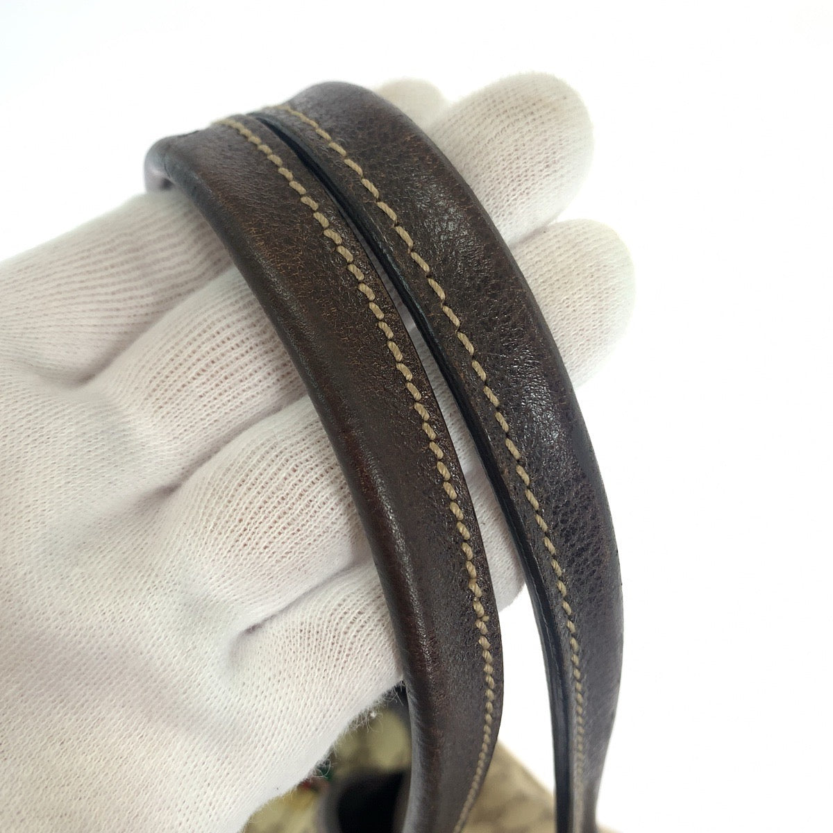 GUCCI グッチ シェリーライン プリンシー ブラウン ベージュ ゴールド金具 GGキャンバス / レザー 163805 トートバッグ ショルダーバッグ  レディース