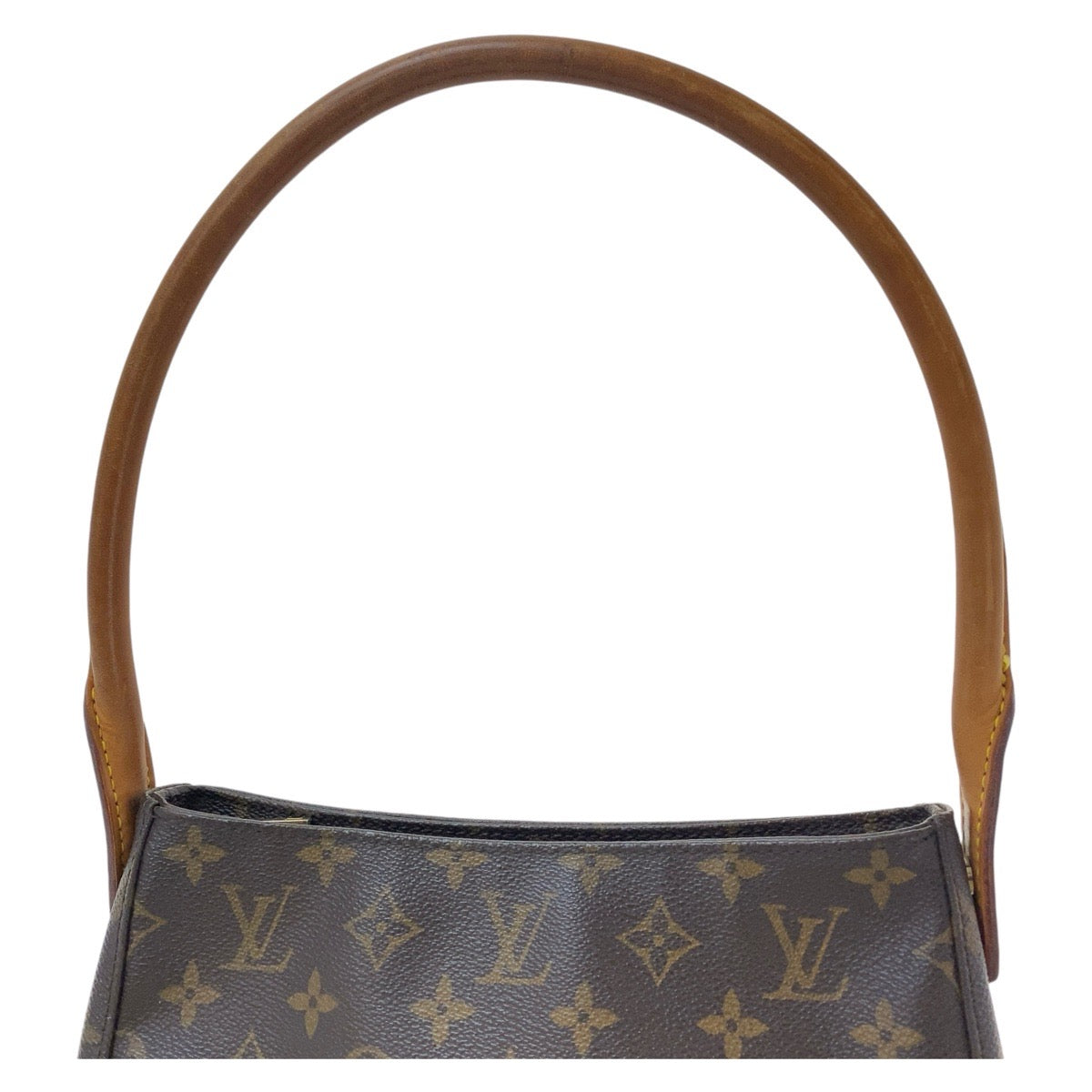 11939
LOUIS VUITTON ルイヴィトン モノグラム ルーピングMM ブラウン ゴールド金具 PVC / レザー M51146 ショルダーバッグ  レディース