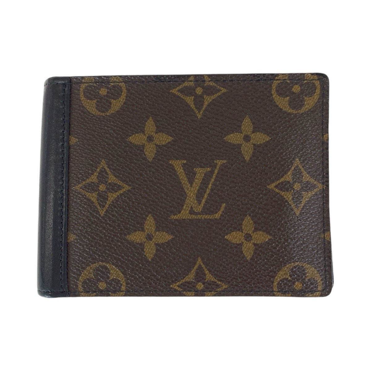 12947
LOUIS VUITTON ルイヴィトン モノグラム マカサー ポルトフォイユ ミンドロ ブラウン ブラック シルバー金具 PVC / レザー M60411 折財布 コンパクトウォレット  メンズ