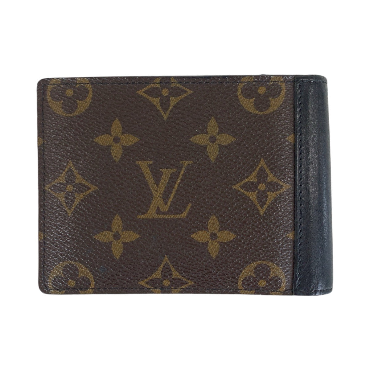 12947
LOUIS VUITTON ルイヴィトン モノグラム マカサー ポルトフォイユ ミンドロ ブラウン ブラック シルバー金具 PVC / レザー M60411 折財布 コンパクトウォレット  メンズ
