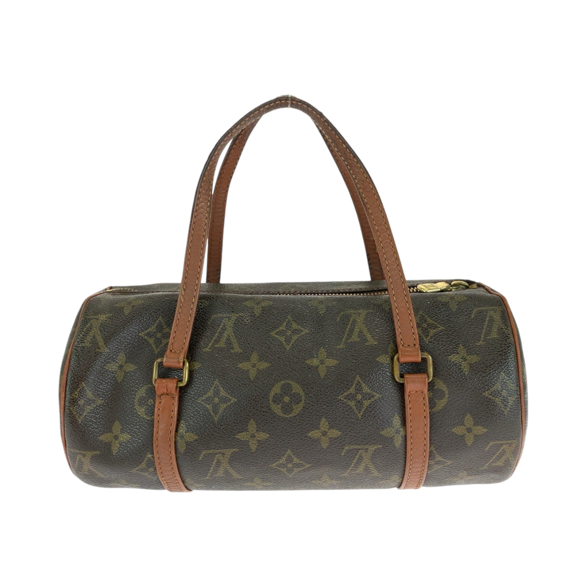 12948
LOUIS VUITTON ルイヴィトン モノグラム パピヨン ブラウン ゴールド金具 PVC M51366 ハンドバッグ ショルダーバッグ  レディース