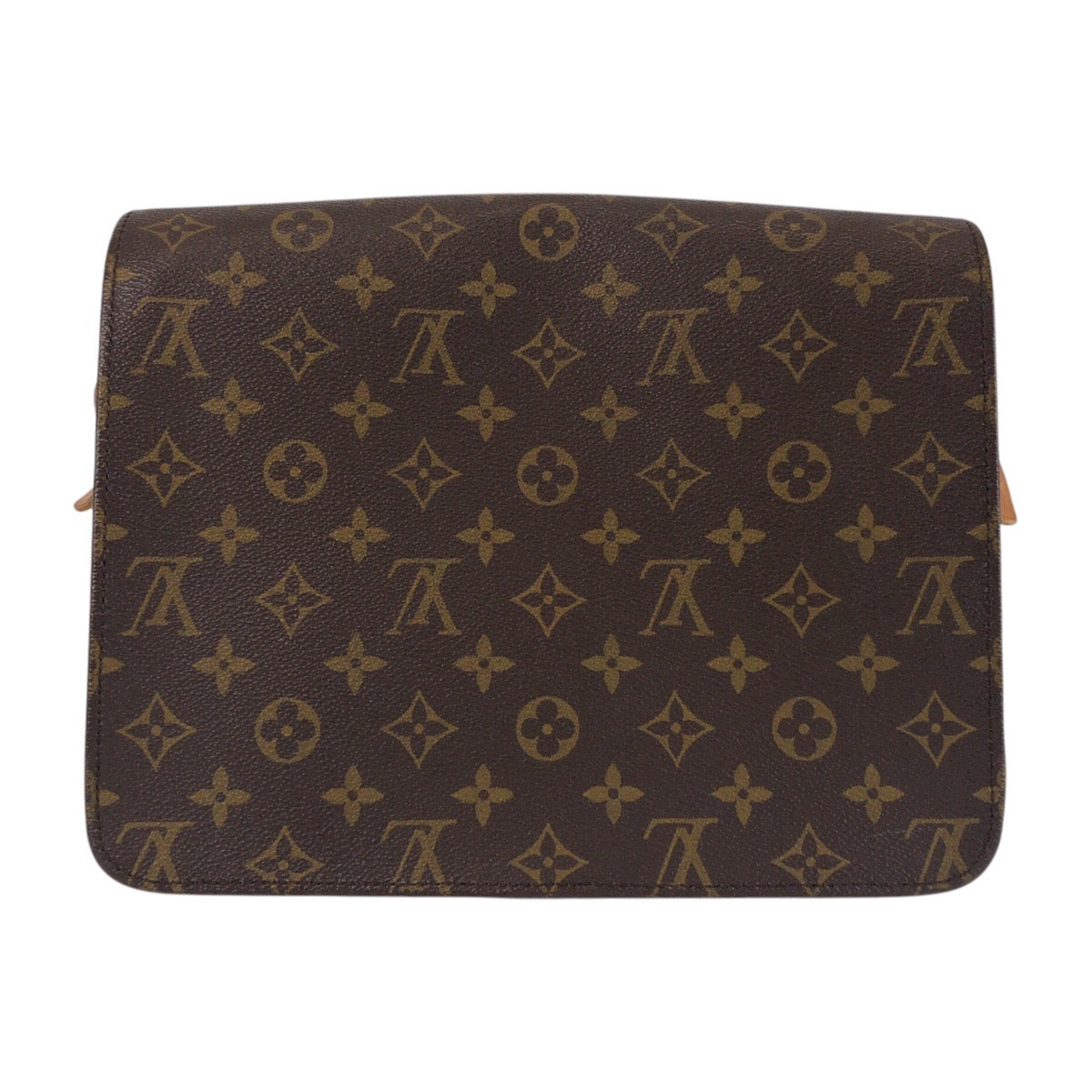 12949
LOUIS VUITTON ルイヴィトン モノグラム カルトシエールGM ブラウン ゴールド金具 PVC / レザー M51252 斜め掛け ショルダーバッグ メッセンジャーバッグ  レディース