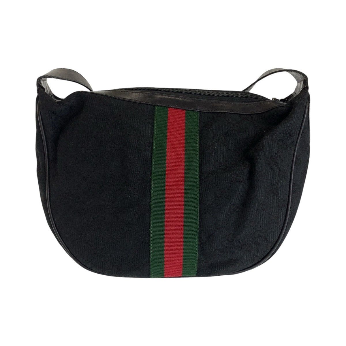 12950
GUCCI グッチ ヴィンテージ シェリーライン オールドグッチ 男女兼用 ブラック 黒 ゴールド金具 GGキャンバス / レザー 010 378 斜め掛け ショルダーバッグ メッセンジャーバッグ  メンズ
