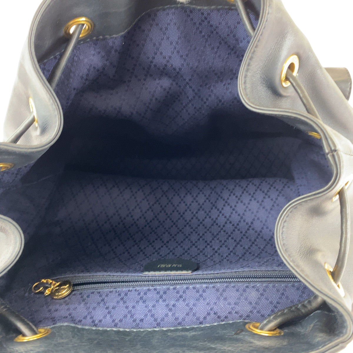 12952
GUCCI グッチ バンブー オールドグッチ ブラック 黒 ブラウン レザー 003 2053 0016 バックパック リュックサック  レディース