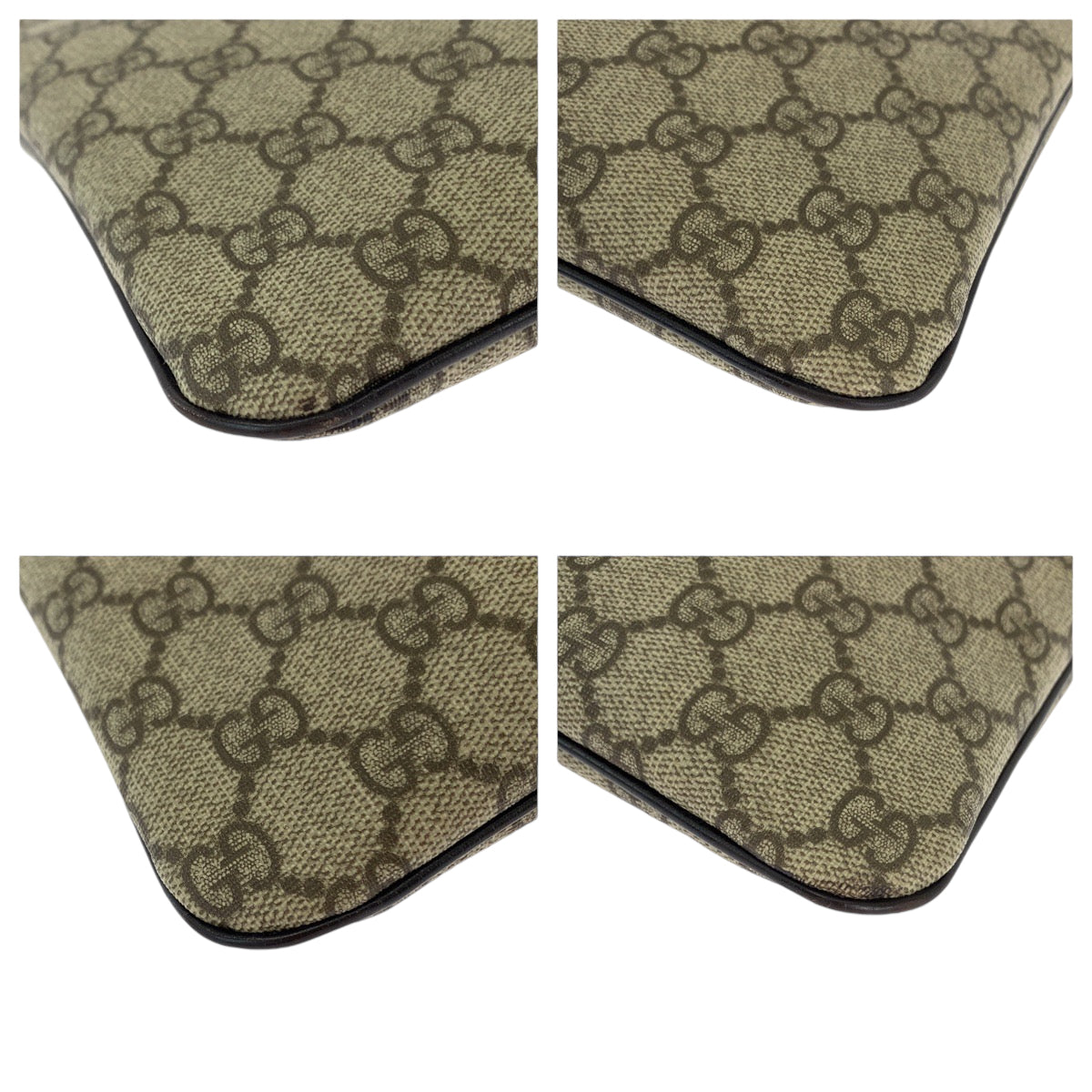 12959
GUCCI グッチ GGプラス ベージュ ブラック シルバー金具 PVC 114600 ミニトートバッグ ハンドバッグ  レディース