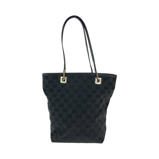 12962
GUCCI グッチ ブラック ゴールド金具 GGキャンバス 002 1099 トートバッグ ショルダーバッグ  レディース