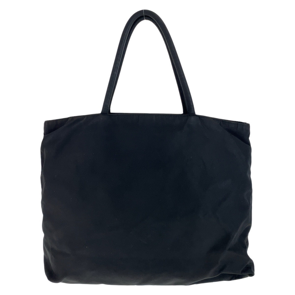 12964
PRADA プラダ テスート 三角ロゴプレート ブラック 黒 シルバー金具 ナイロン トートバッグ ショルダーバッグ  レディース