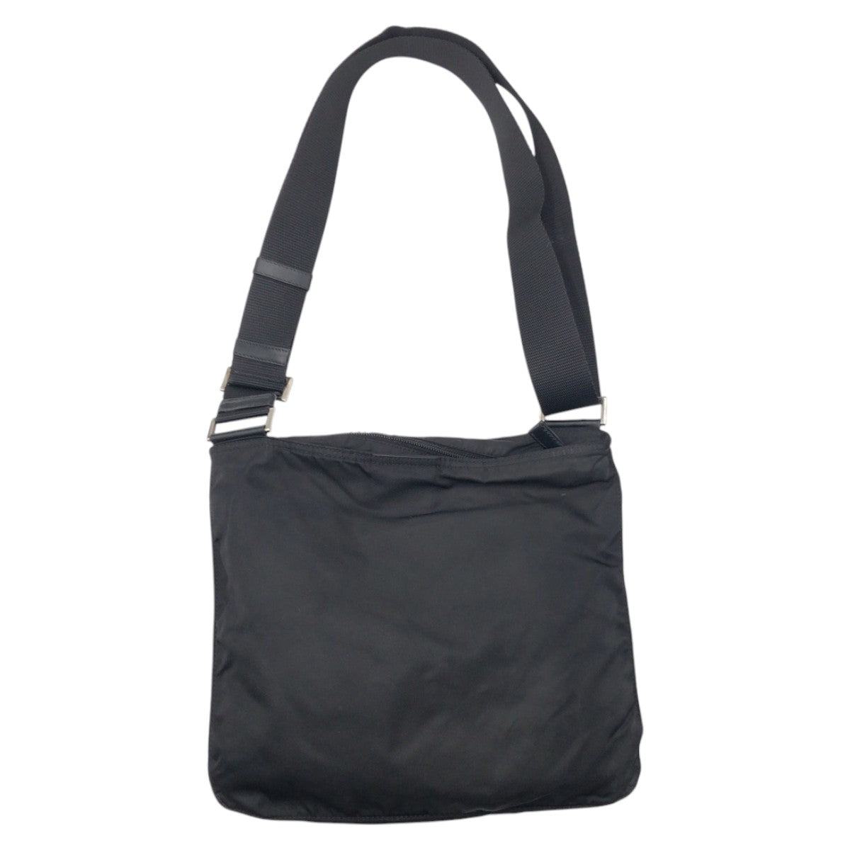 15303
PRADA プラダ テスート 三角ロゴ ブラック 黒 ナイロン ショルダーバッグ サコッシュ 男女兼用 メンズ AB32