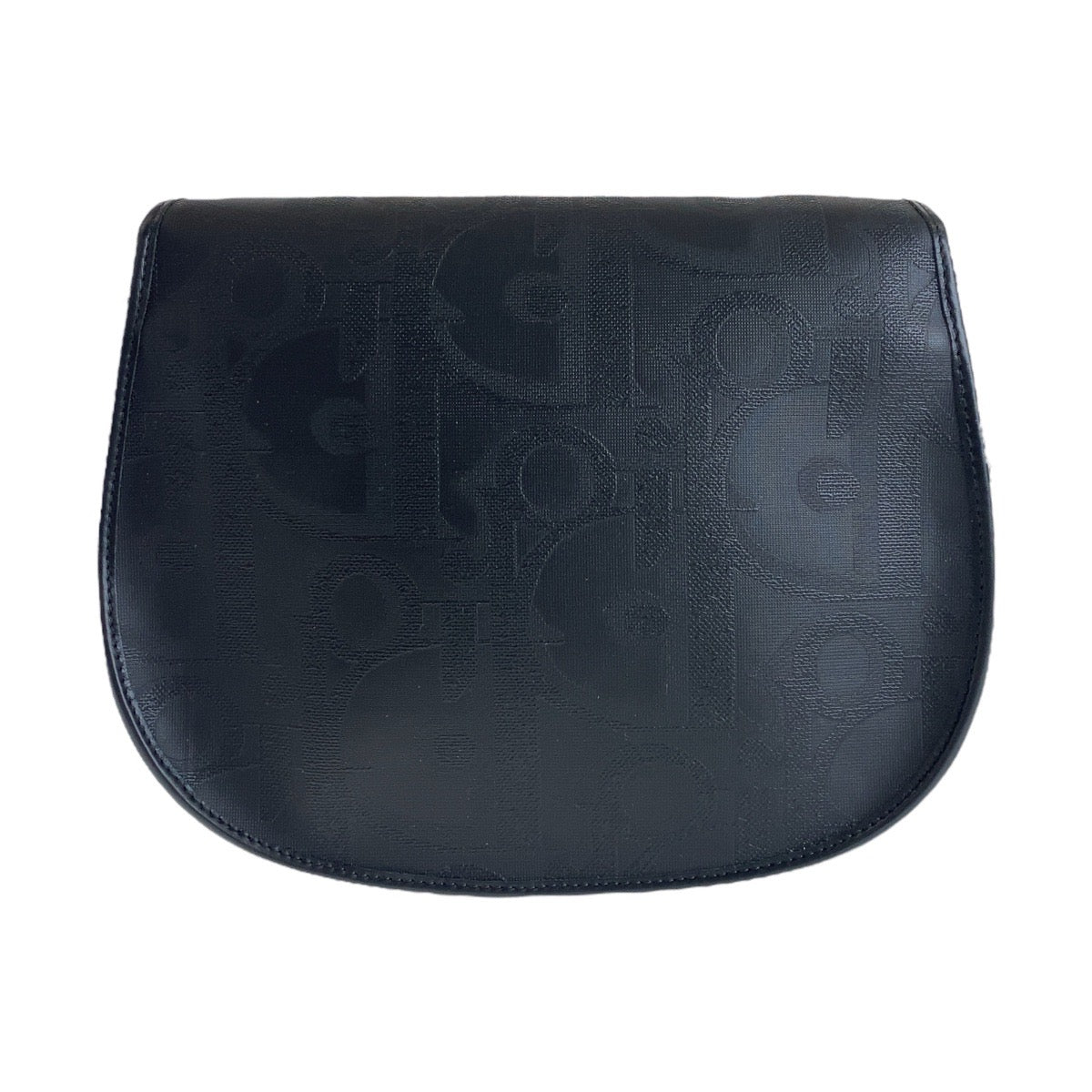 11932
Christian Dior クリスチャンディオール ヴィンテージ トロッター ブラック 黒 ゴールド金具 PVC / レザー 斜め掛け ショルダーバッグ メッセンジャーバッグ  レディース