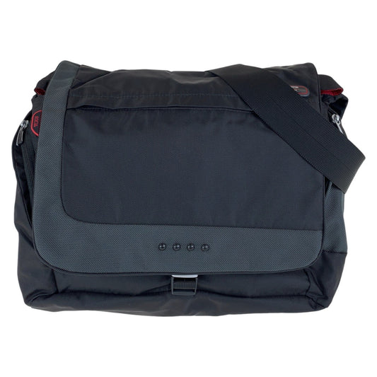 12972
TUMI トゥミ T-TECH ブラック レッド シルバー金具 キャンバス ショルダーバッグ メッセンジャーバッグ  メンズ