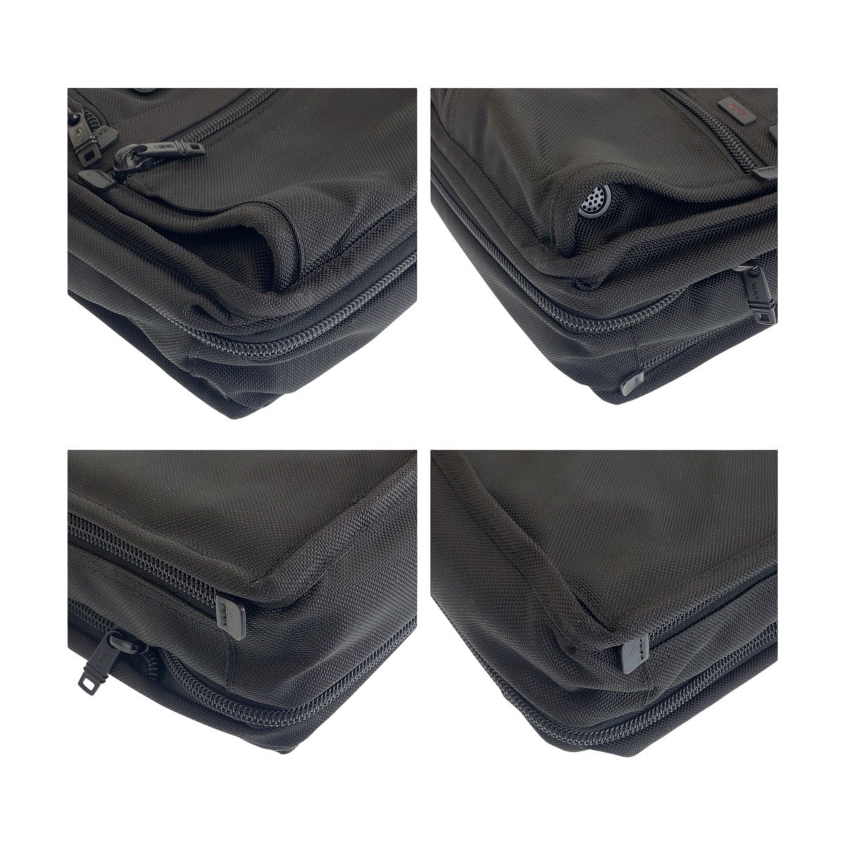 TUMI Alpha Expandable Organizer Computer Black Canvas 26141DH Briefcase Business Bag Carry-On Men's