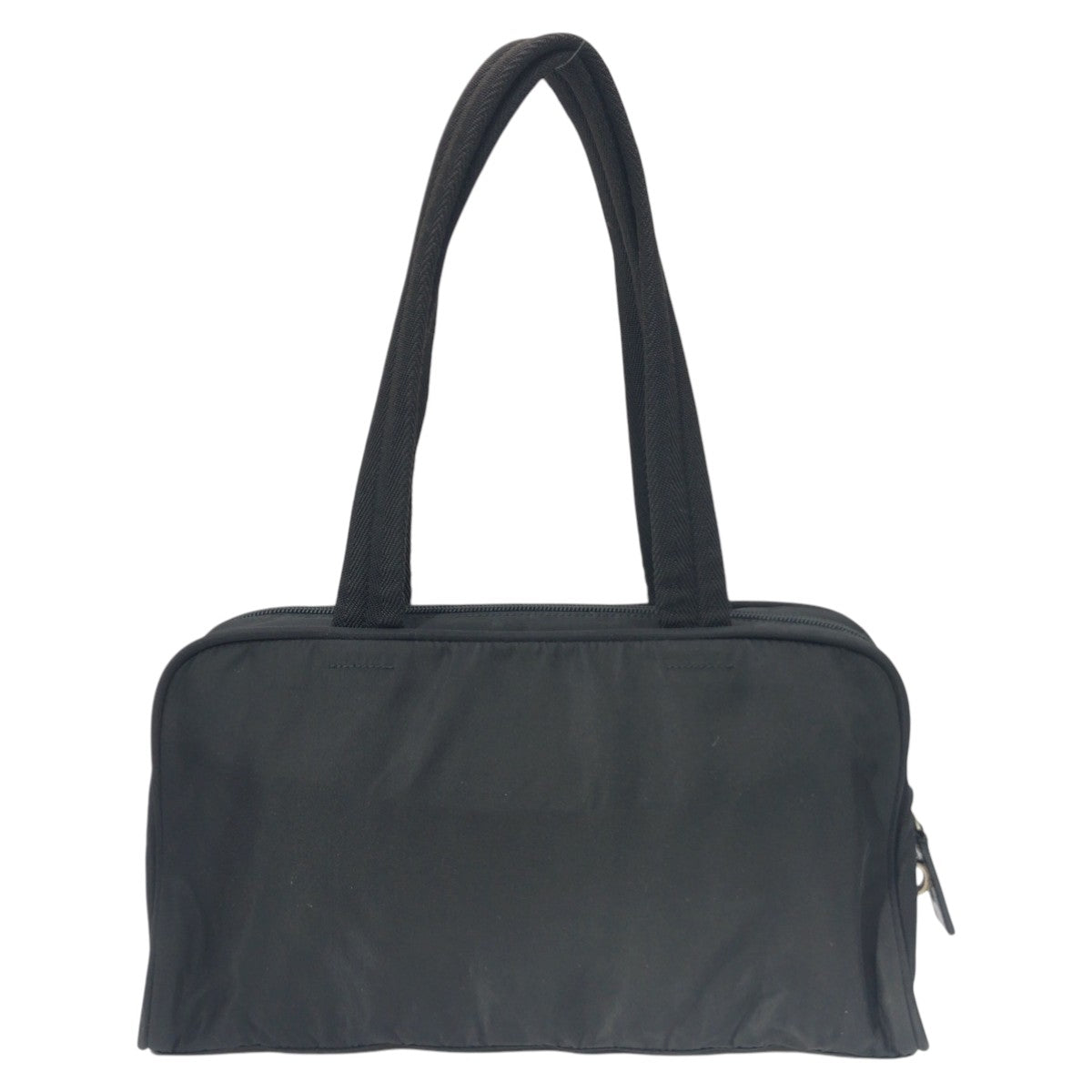 PRADA Prada Tessuto Triangle Logo Black Nylon Handbag Shoulder Bag Women's