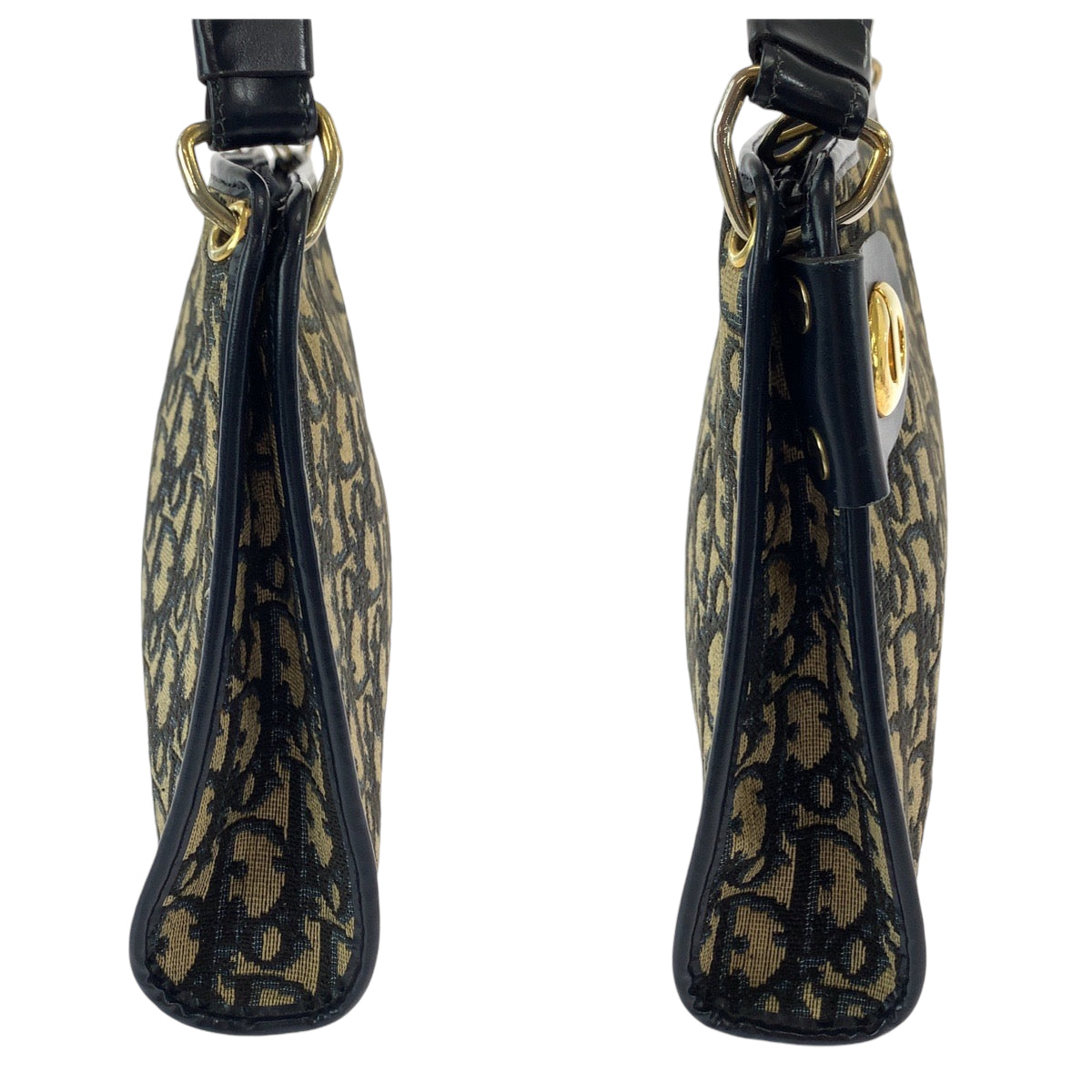 11926
Dior ディオール ヴィンテージ トロッター ブラウン ブラック ゴールド金具 キャンバス ショルダーバッグ 斜め掛け  レディース