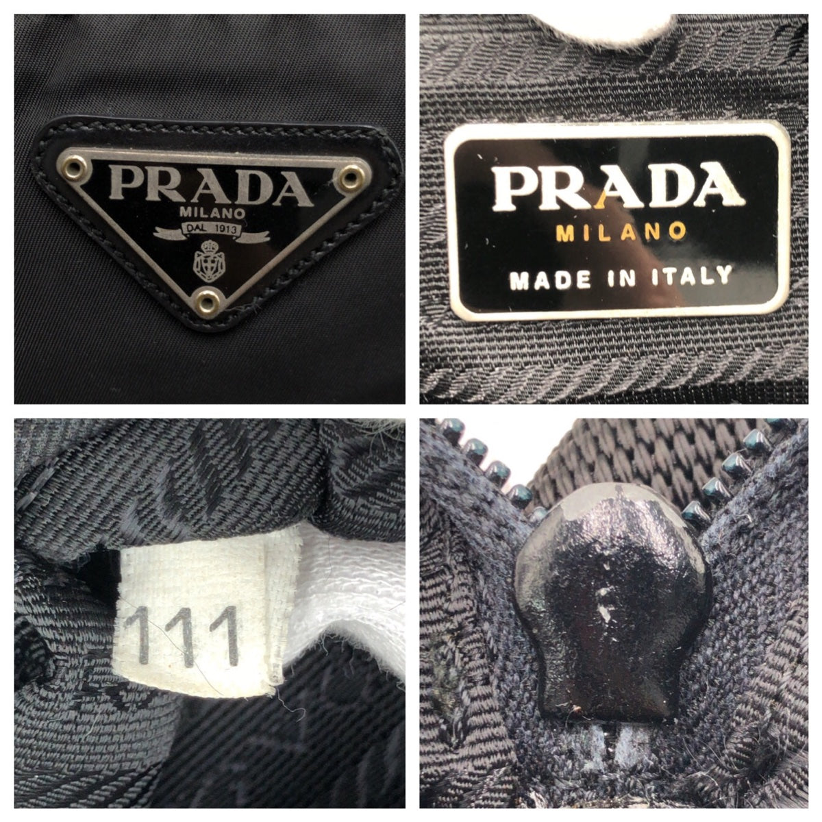 12983
PRADA プラダ テスート 三角ロゴ ブラック 黒 ナイロン ショルダーバック メッセンジャーバッグ  メンズ