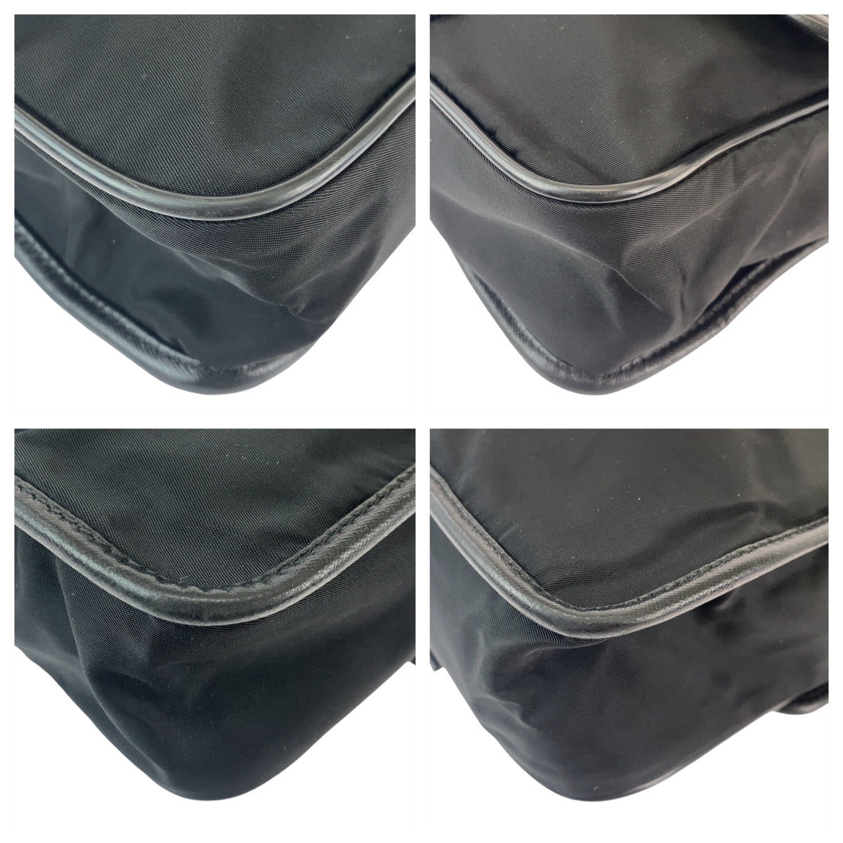 18000
PRADA プラダ テスート 三角ロゴプレート ブラック 黒 シルバー金具 ナイロン 斜め掛け ショルダーバッグ メッセンジャーバッグ  レディース AB38