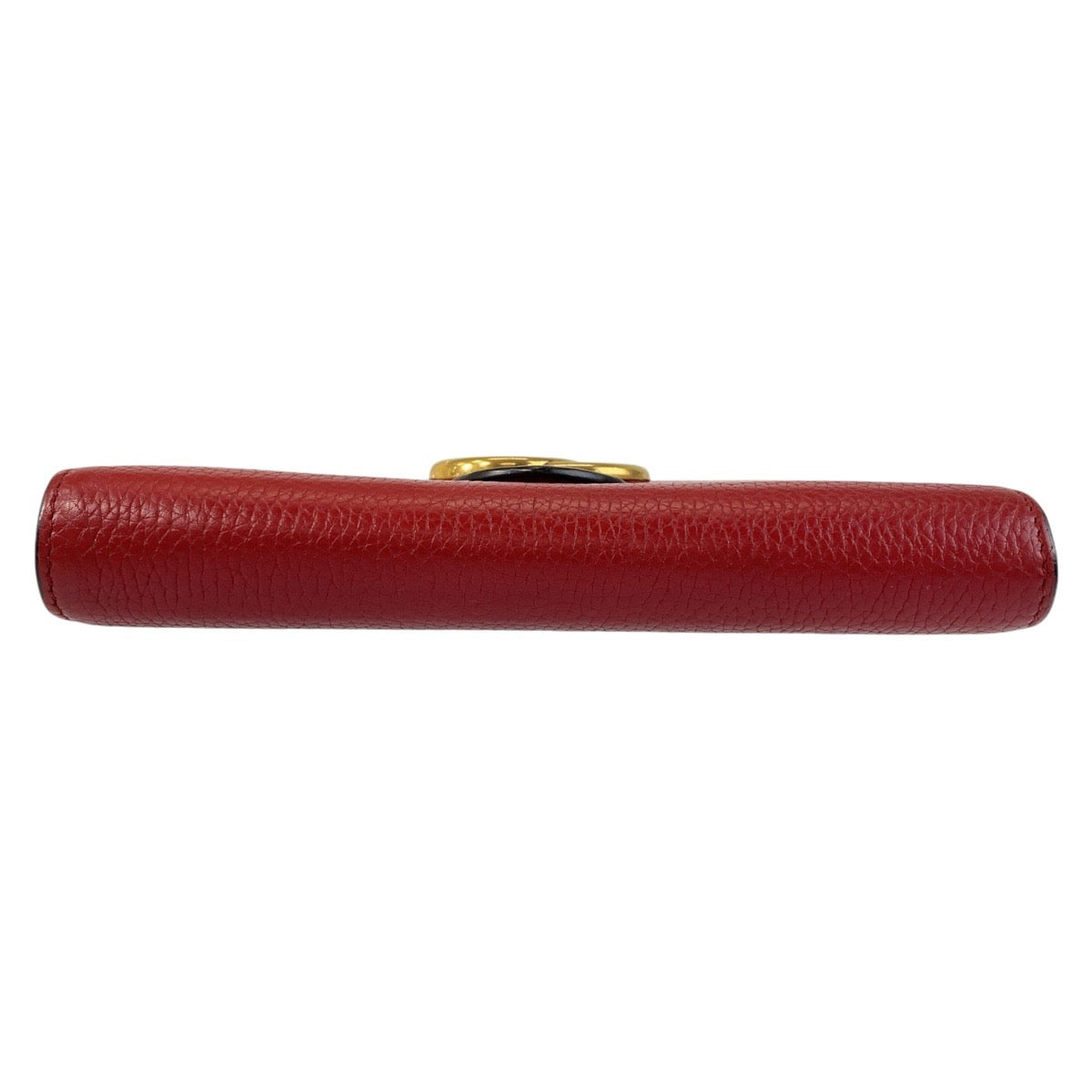 12985
GUCCI グッチ GGマーモント レッド ゴールド金具 レザー 401232 斜め掛け ショルダーバッグ チェーンウォレット  レディース