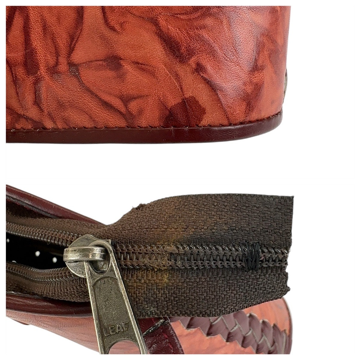 12989
YVES SAINT LAURENT イヴ サンローラン ヴィンテージ YSL レッド ゴールド金具 レザー 斜め掛け ショルダーバッグ ポシェット  レディース