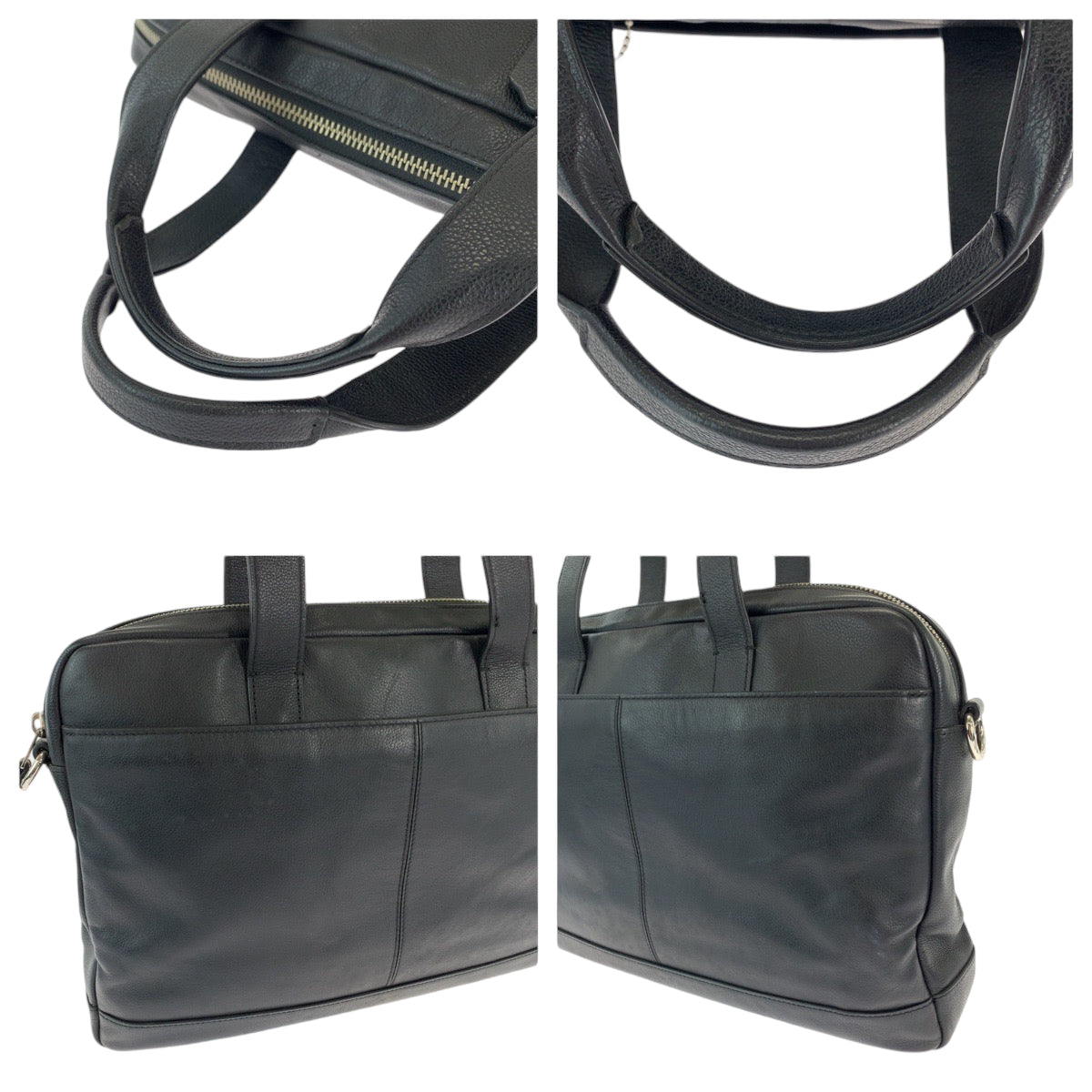 12993
COACH コーチ ハミルトン ブラック 黒 シルバー金具 レザー ビジネスバッグ ブリーフケース  メンズ
