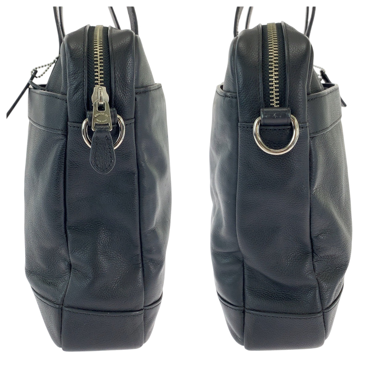 12993
COACH コーチ ハミルトン ブラック 黒 シルバー金具 レザー ビジネスバッグ ブリーフケース  メンズ