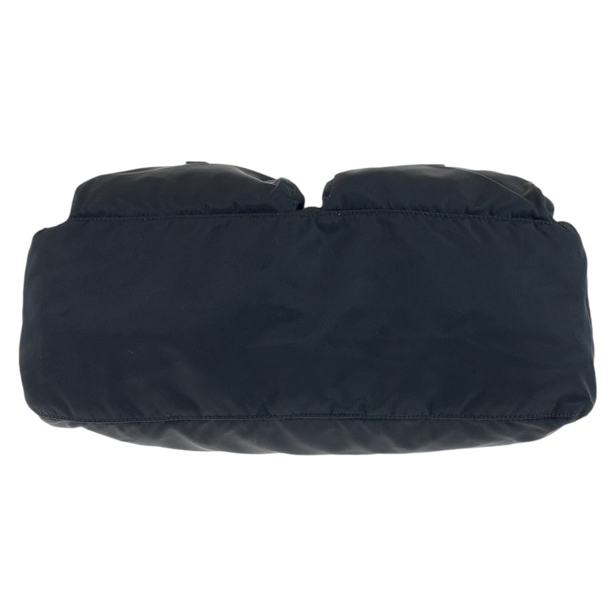 PRADA Tessuto Triangle Logo Plate Black Silver Hardware Nylon Crossbody Shoulder Bag Messenger Bag Women's