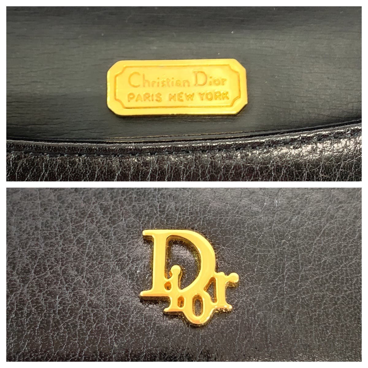 12995
Dior ディオール ヴィンテージ ブラック 黒 ゴールド金具 レザー チェーンショルダーバッグ 斜め掛け  レディース