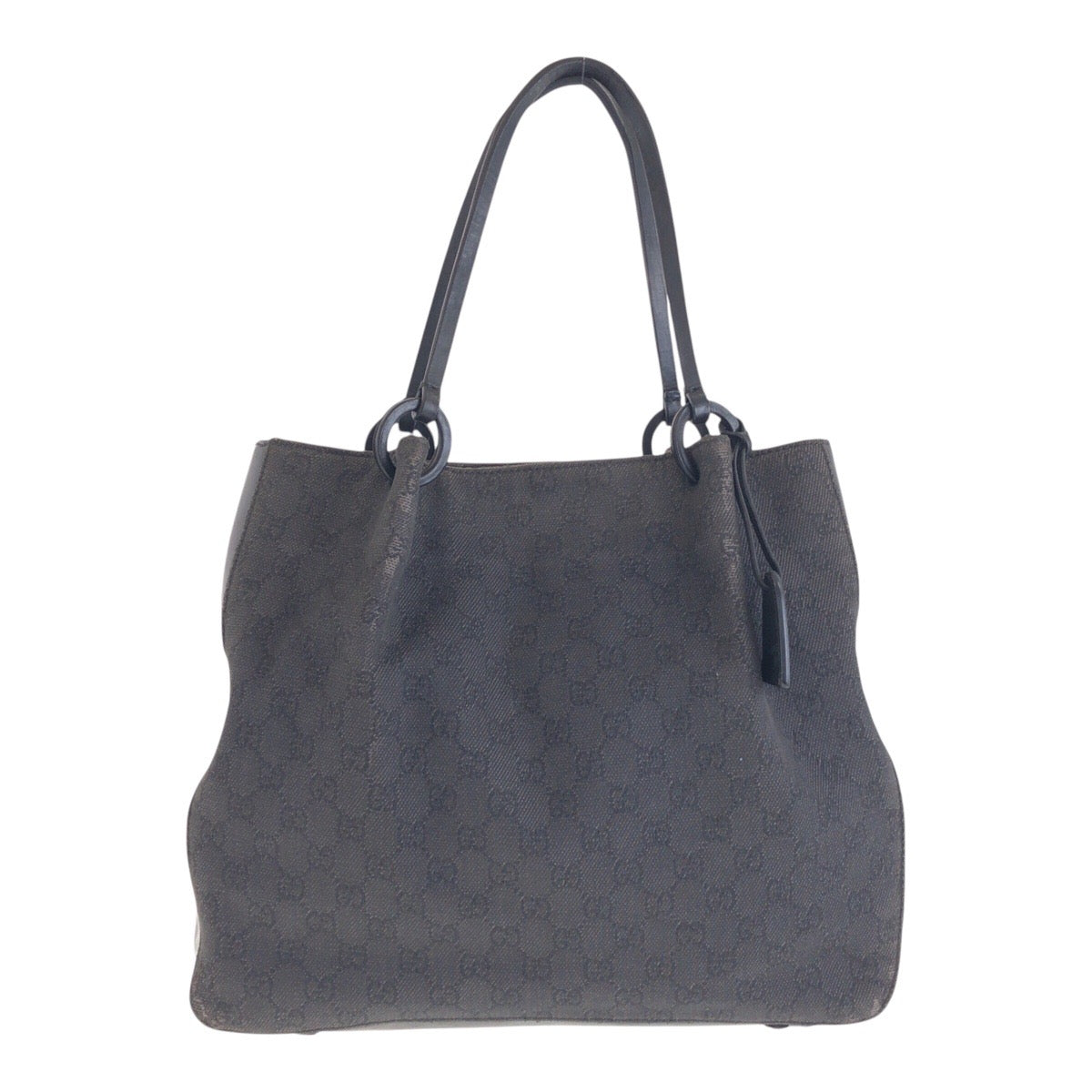 14031
GUCCI グッチ ポーチ付き ブラック 黒 GGキャンバス / レザー 101920 トートバッグ ショルダーバッグ  レディース