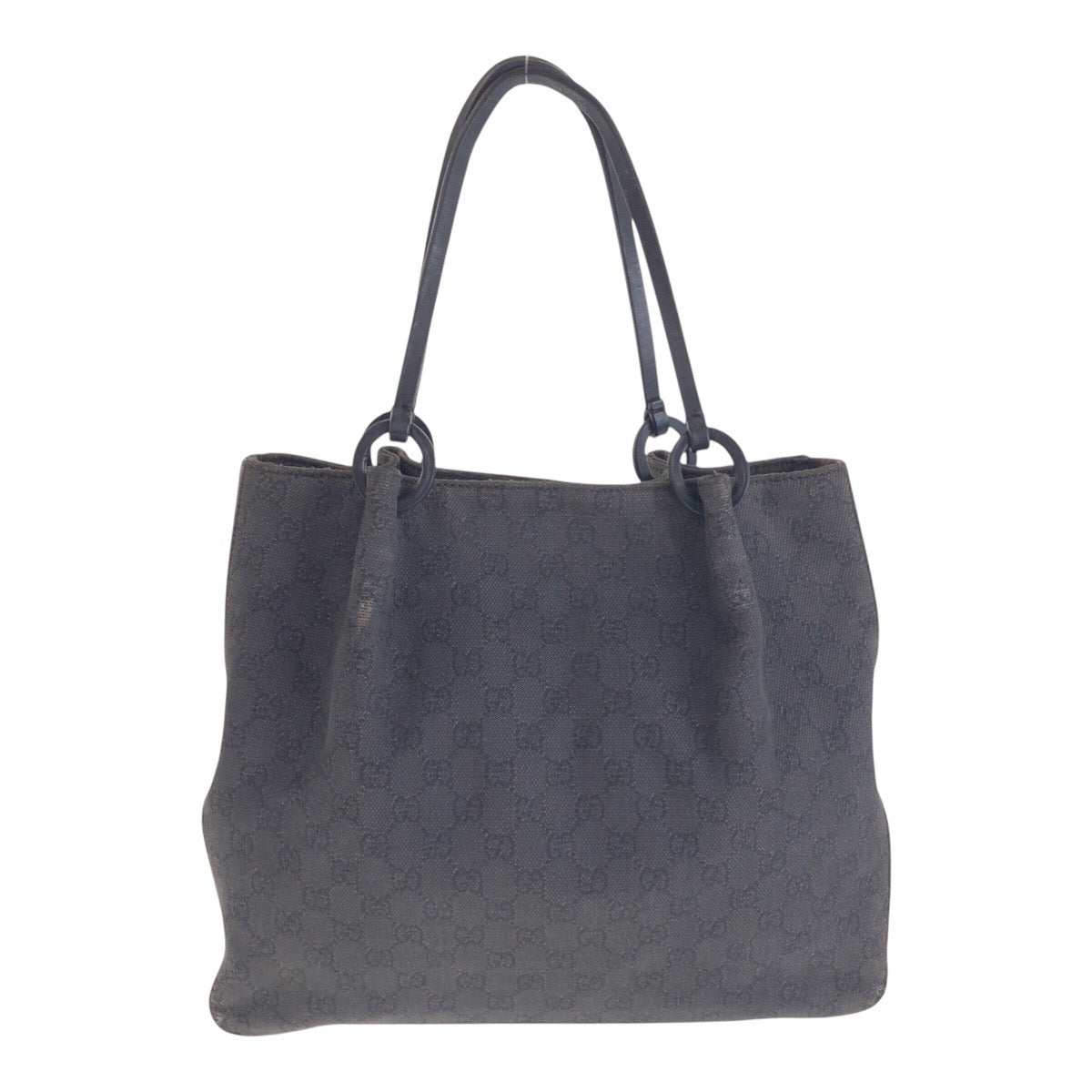 14031
GUCCI グッチ ポーチ付き ブラック 黒 GGキャンバス / レザー 101920 トートバッグ ショルダーバッグ  レディース