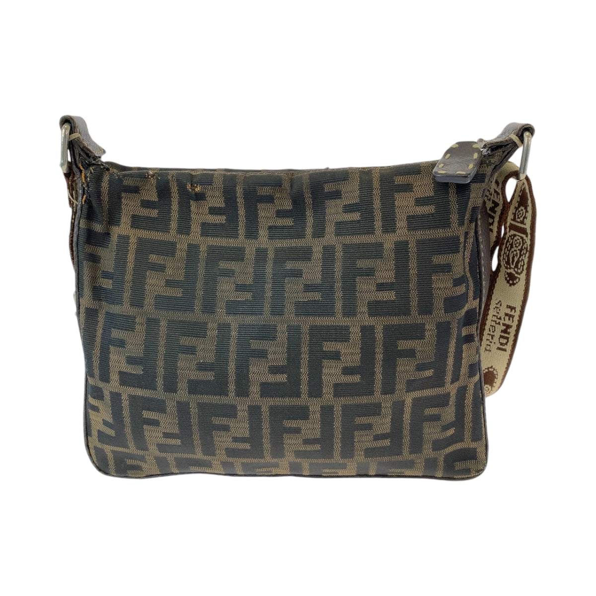 12999
FENDI フェンディ ヴィンテージ ズッカ柄 ブラウン ベージュ ゴールド金具 キャンバス 8BT092 ショルダーバッグ ポシェット  レディース