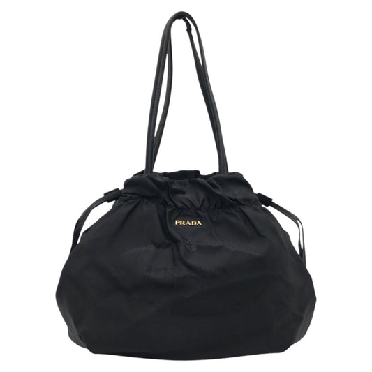 13001
PRADA プラダ テスート ジャガードロゴ ブラック 黒 ナイロン ショルダーバック トートバッグ  レディース