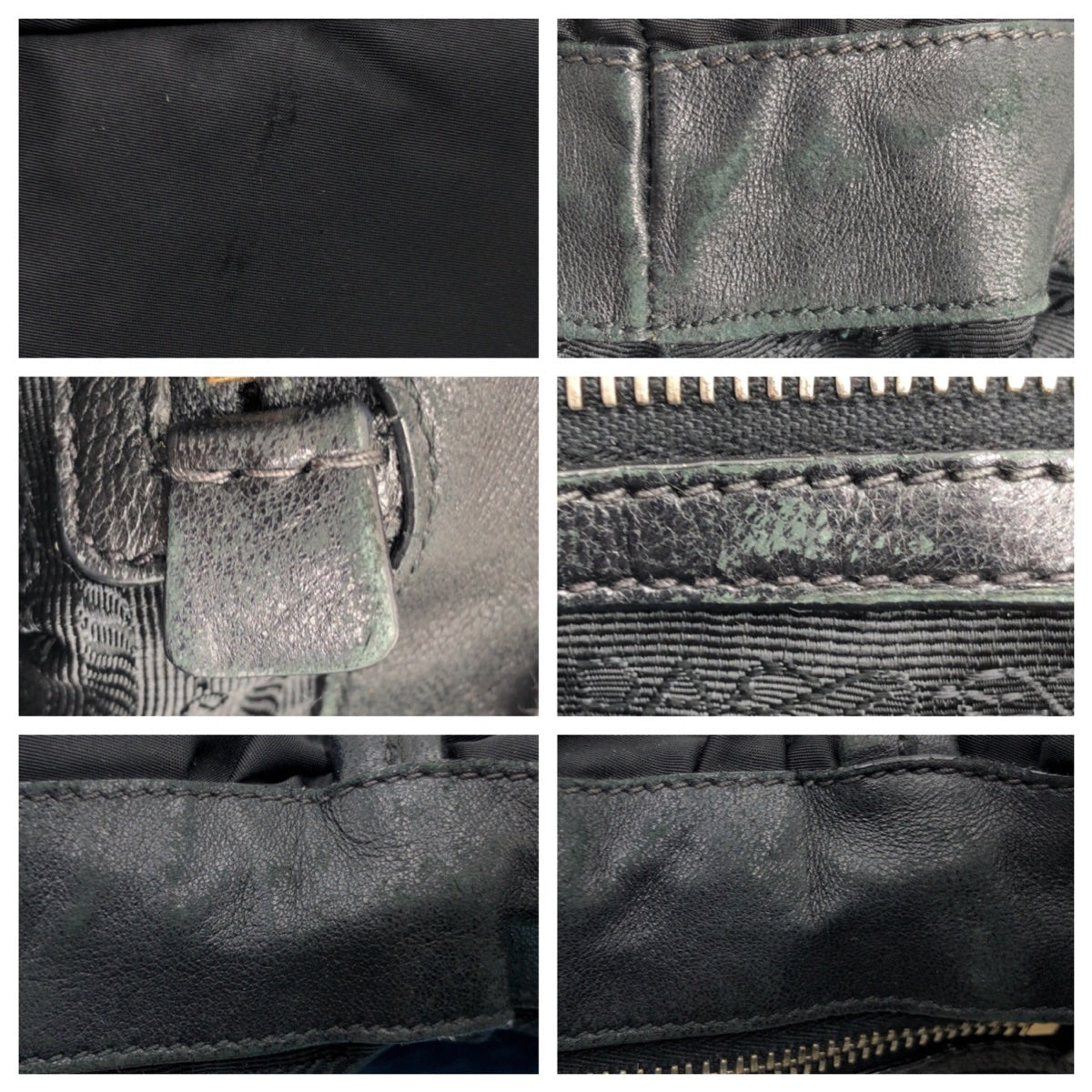 13001
PRADA プラダ テスート ジャガードロゴ ブラック 黒 ナイロン ショルダーバック トートバッグ  レディース