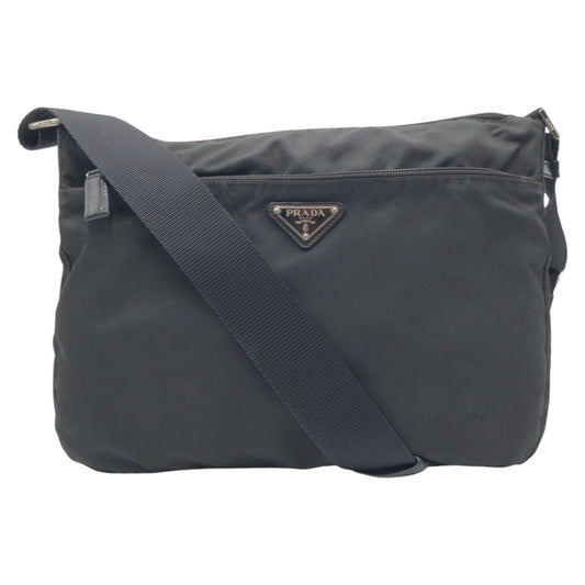 13002
PRADA プラダ テスート 三角ロゴ ブラック 黒 ナイロン ショルダーバック メッセンジャーバッグ  メンズ