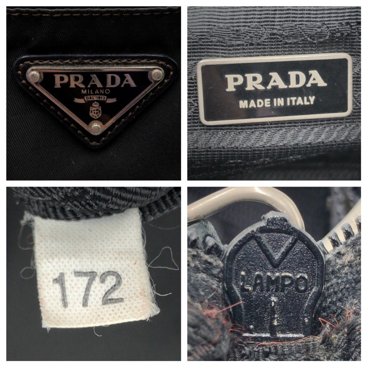 13002
PRADA プラダ テスート 三角ロゴ ブラック 黒 ナイロン ショルダーバック メッセンジャーバッグ  メンズ