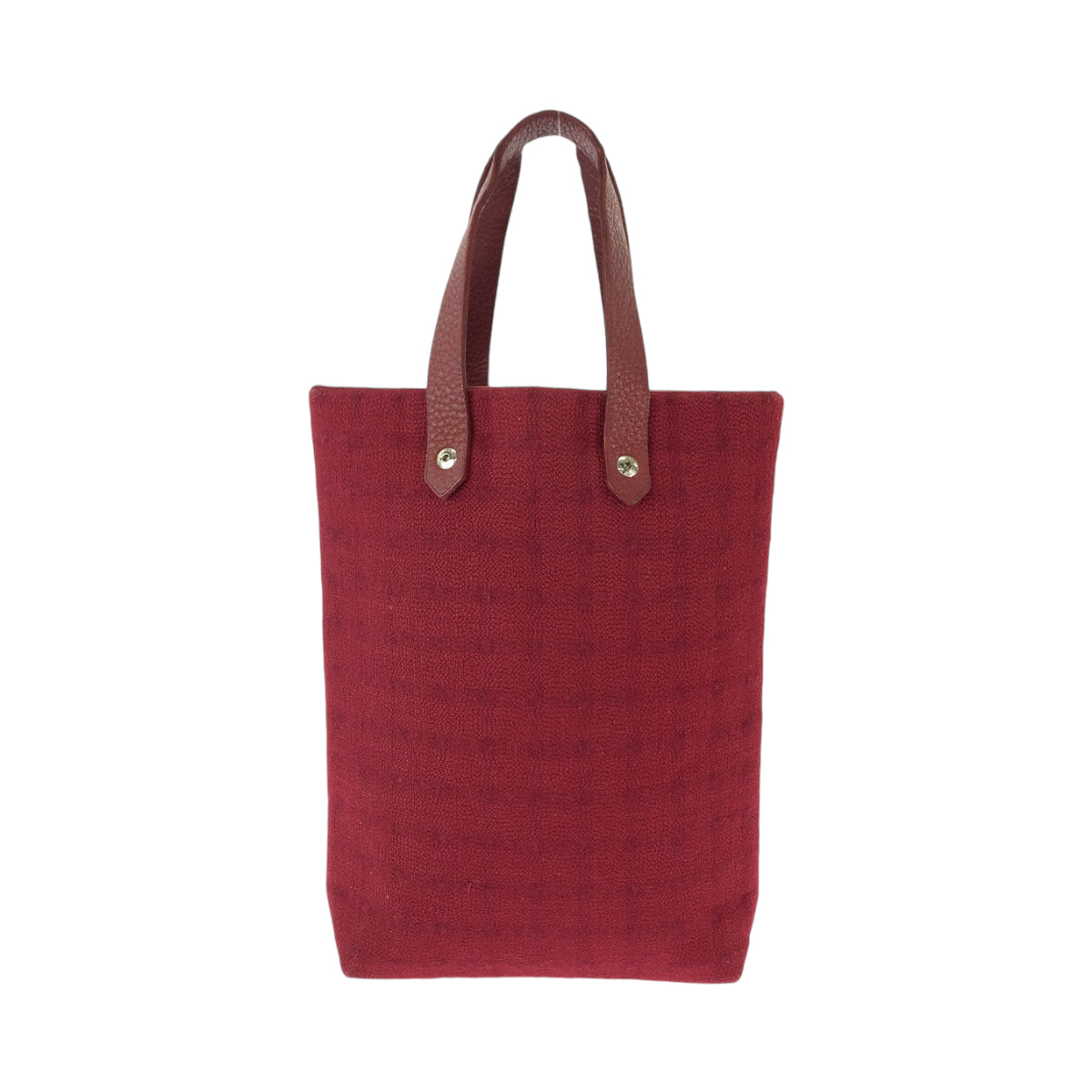 13004
HERMES エルメス アメダバ ディアゴPM レッド シルバー金具 ウール トートバッグ ハンドバッグ  レディース