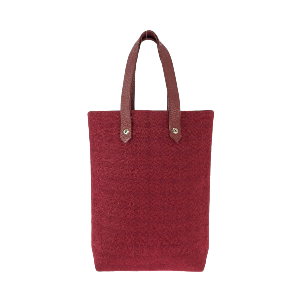 13004
HERMES エルメス アメダバ ディアゴPM レッド シルバー金具 ウール トートバッグ ハンドバッグ  レディース
