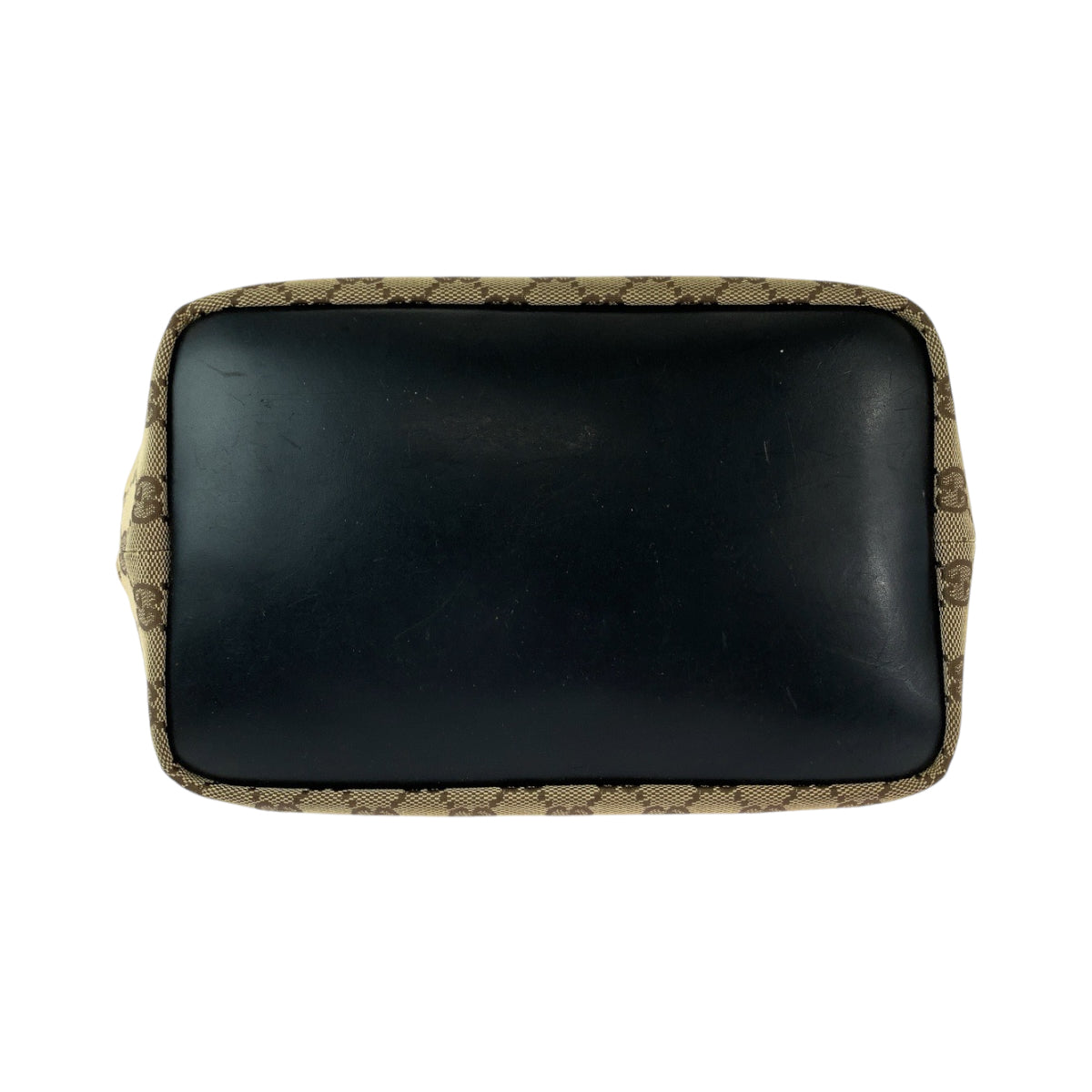 13009
GUCCI グッチ バンブー ホーボー ベージュ ブラック 黒 シルバー金具 GGキャンバス 000 0531 ハンドバッグ ショルダーバッグ  レディース