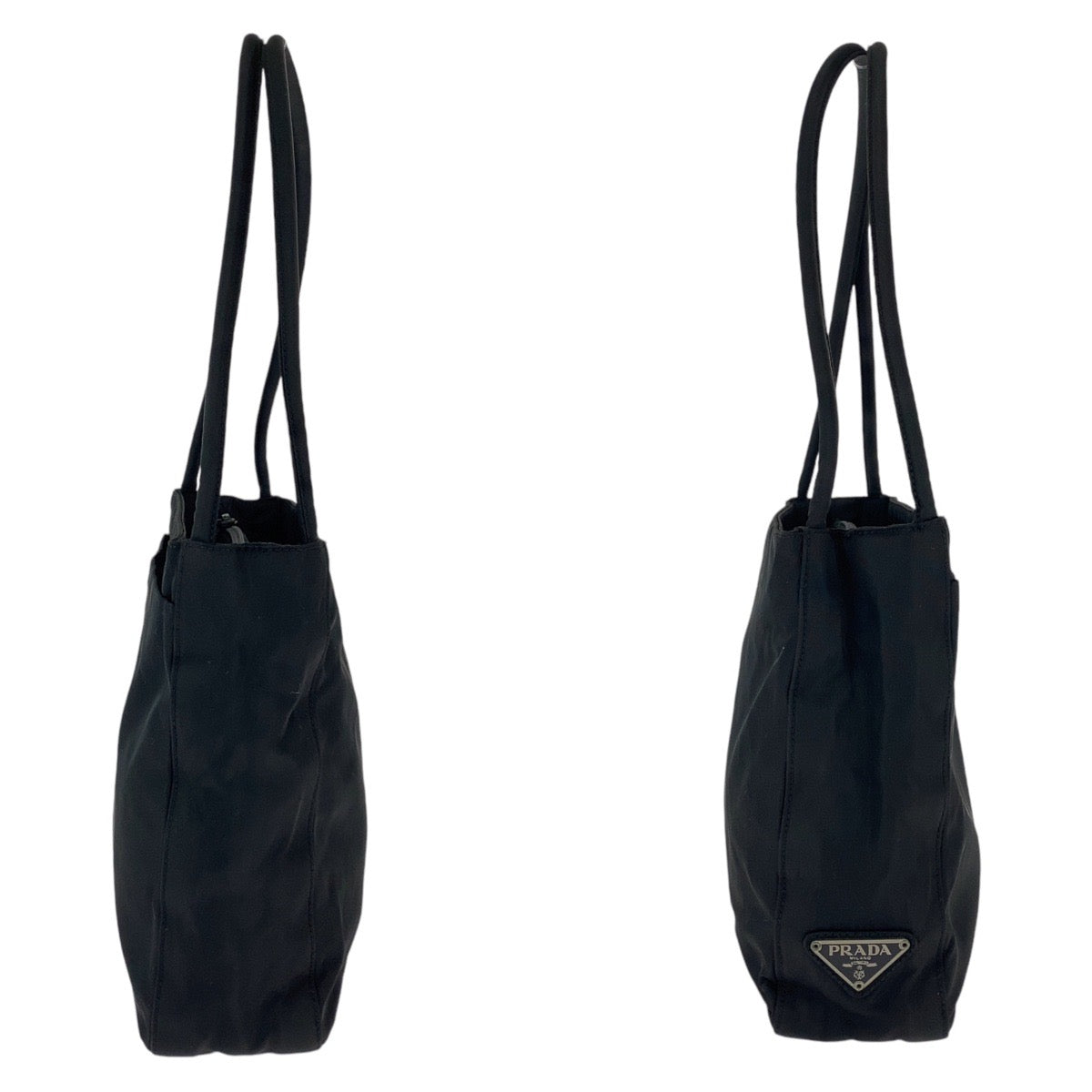 13010
PRADA プラダ テスート 三角ロゴプレート ブラック 黒 ナイロン トートバッグ ショルダーバッグ  レディース