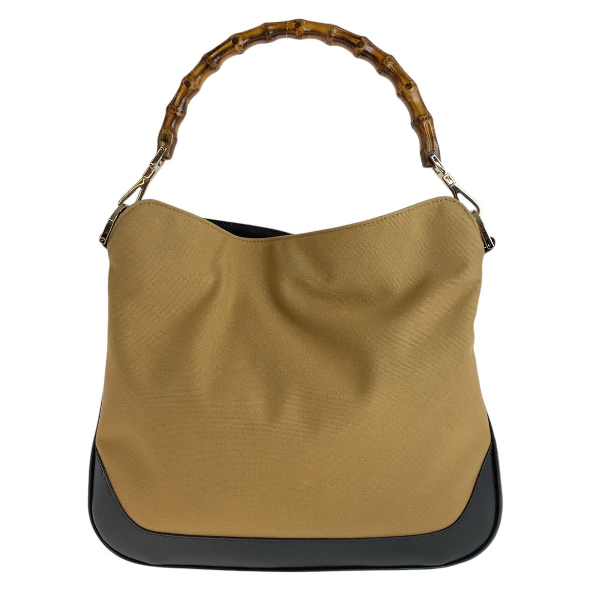 13011
GUCCI グッチ シェリーライン バンブー ベージュ ゴールド金具 キャンバス / レザー 1.4095 ホーボー ショルダーバッグ ハンドバッグ  レディース