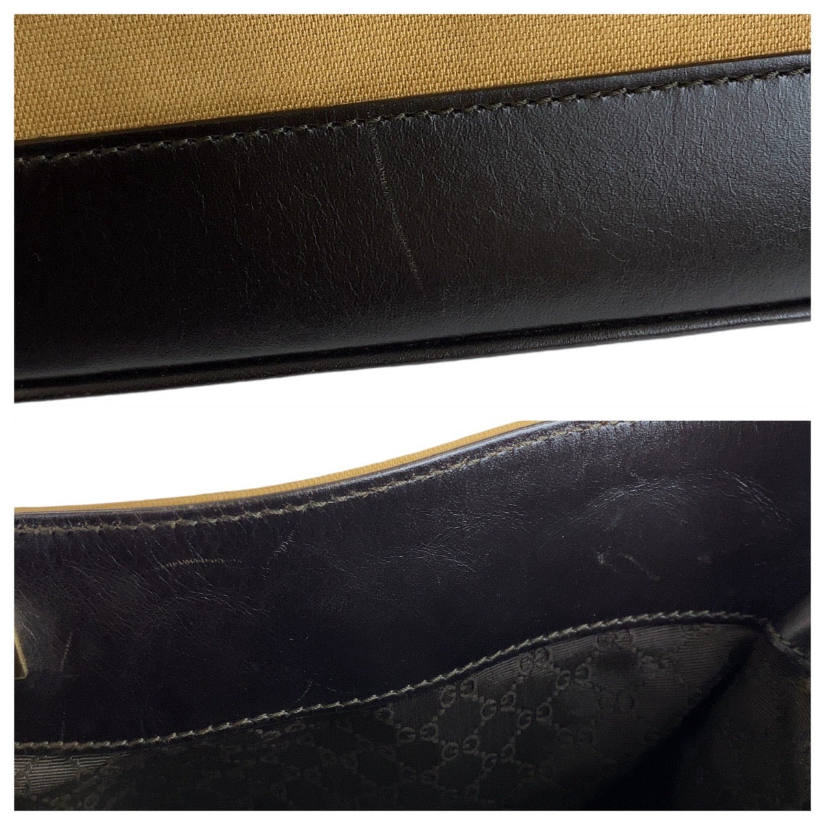 13011
GUCCI グッチ シェリーライン バンブー ベージュ ゴールド金具 キャンバス / レザー 1.4095 ホーボー ショルダーバッグ ハンドバッグ  レディース