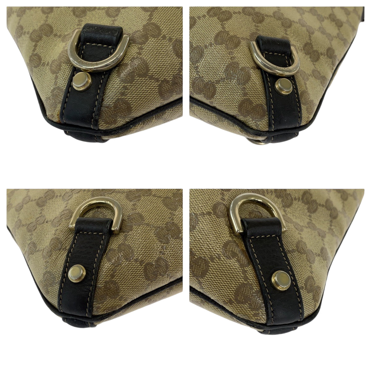 13012
GUCCI グッチ GGクリスタル ベージュ ブラウン ゴールド金具 GGスプリームキャンバス 268642 ショルダーバッグ 斜め掛け メッセンジャーバッグ  レディース
